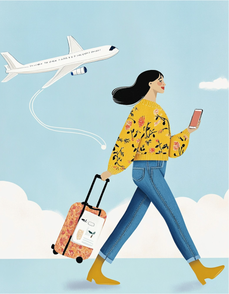 Travel planning illustration